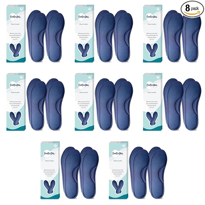 Shoprythm foot Vital 6 / Blue / Pack of 8 Memory Foam Shoe Insoles Shoprythm foot Vital 6 / Blue / Pack of 8 Memory Foam Shoe Insoles